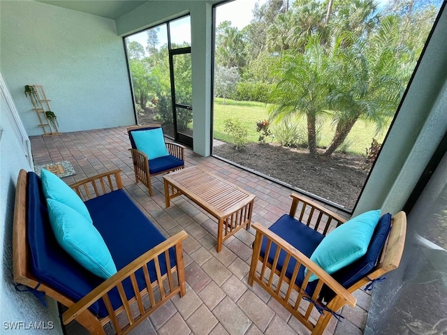 view of sunroom / solarium