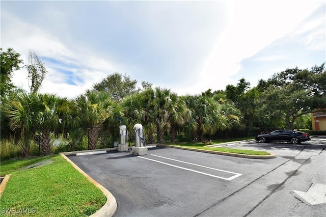 view of uncovered parking lot