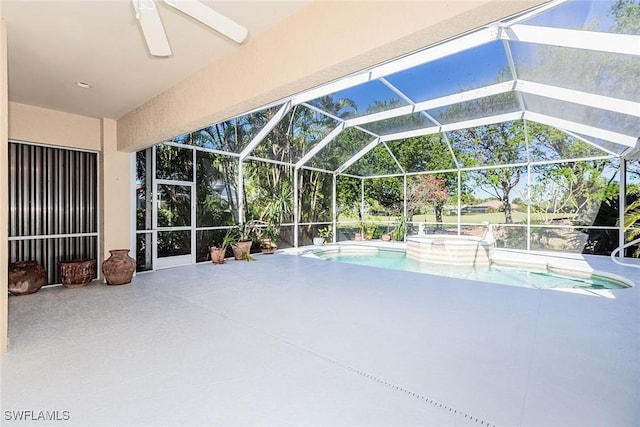8880 Lely Island Cir, Naples, FL 34113 - pool with a jacuzzi, a lanai, and a patio