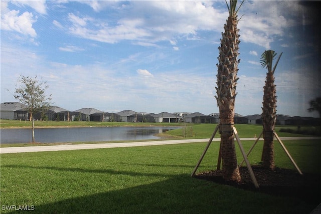 view of water feature featuring a residential view