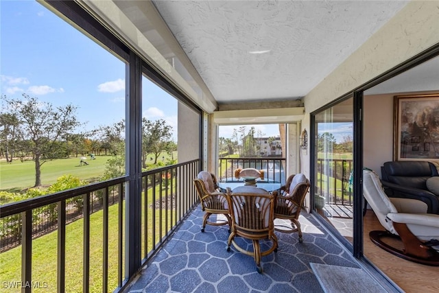 balcony with a sunroom