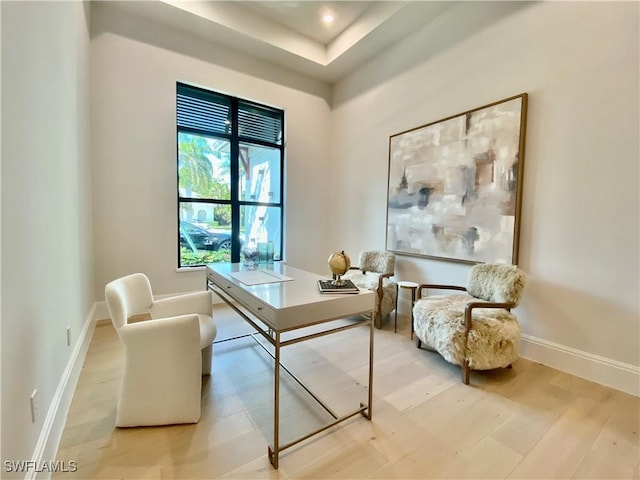 770 Port Side Dr, Naples, FL 34103 - office with baseboards and wood finished floors
