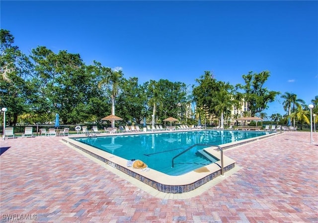 community pool featuring a patio