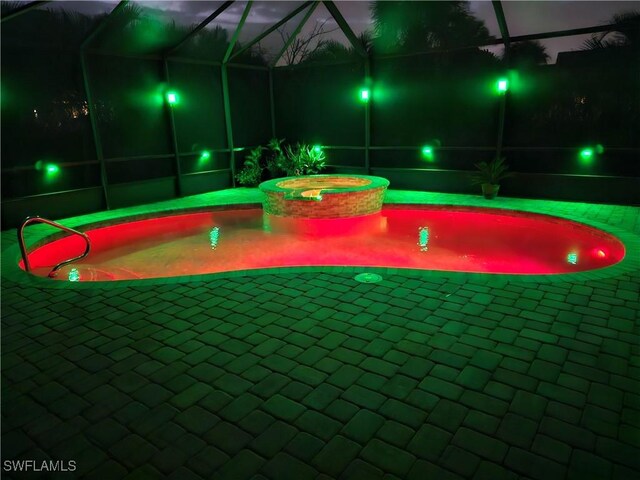 6048 Birnam Wood Ln, Fort Myers, FL 33908 - exterior space with a patio and a hot tub