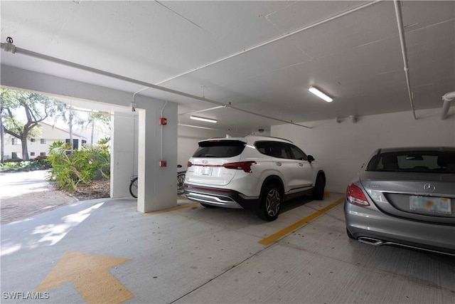 view of parking deck