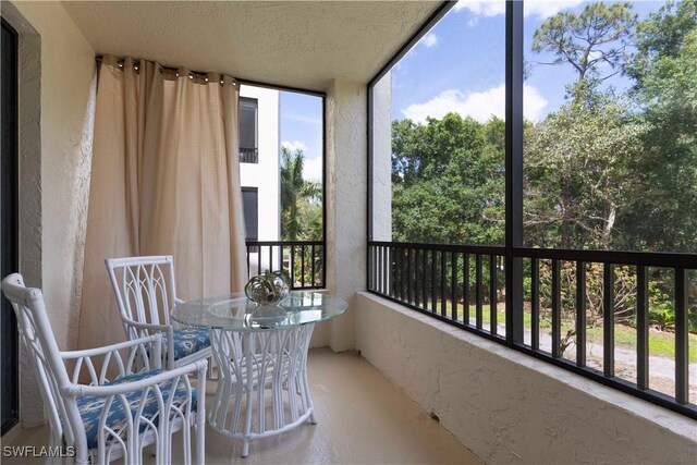 view of balcony