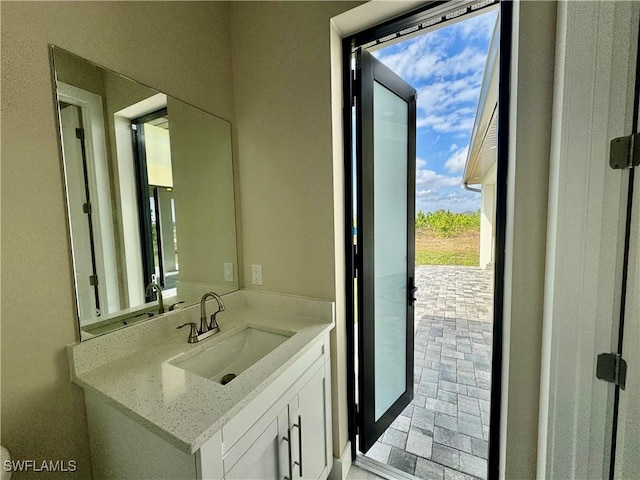 bathroom with vanity