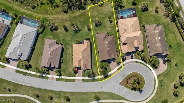 12108 Sussex St, Fort Myers, FL 33913 - bird's eye view featuring a residential view