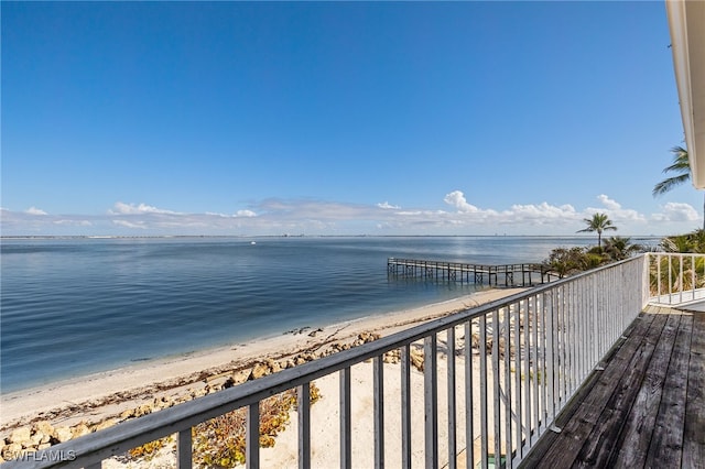 water view with a beach view