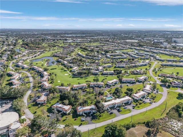 aerial view with golf course view