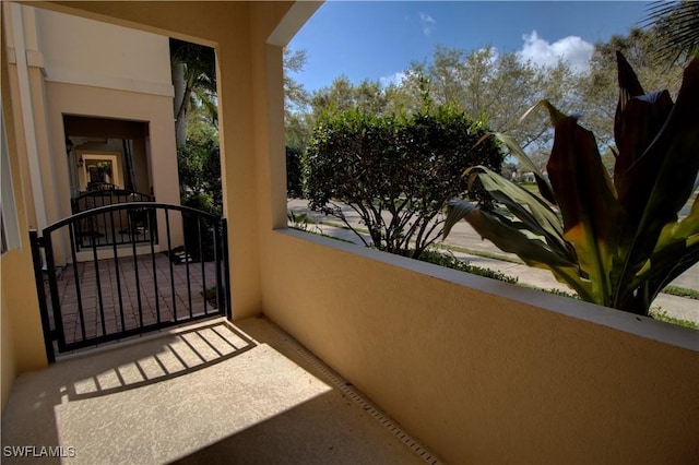 view of balcony