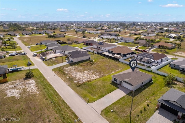 aerial view featuring a residential view