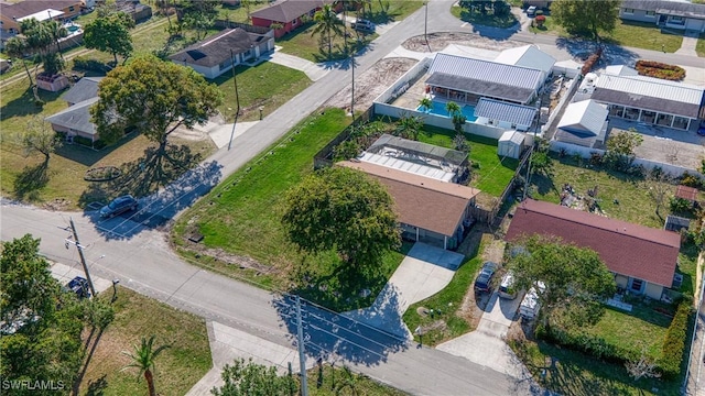 aerial view featuring a residential view