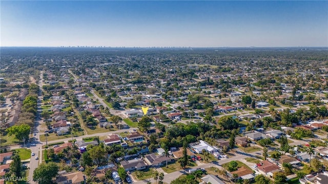 bird's eye view featuring a residential view