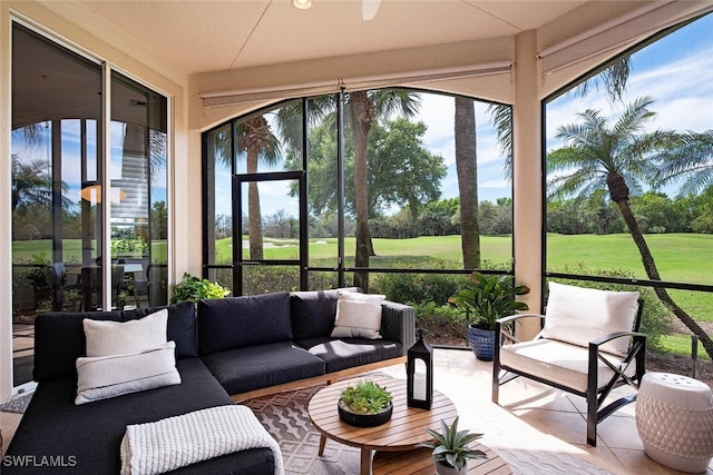 view of sunroom / solarium