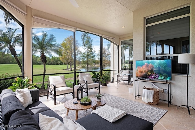 view of sunroom / solarium