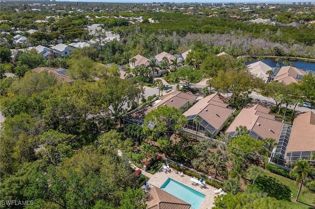 27145 Lost Lake Ln, Bonita Springs, FL 34134 - drone / aerial view featuring a residential view and a water view