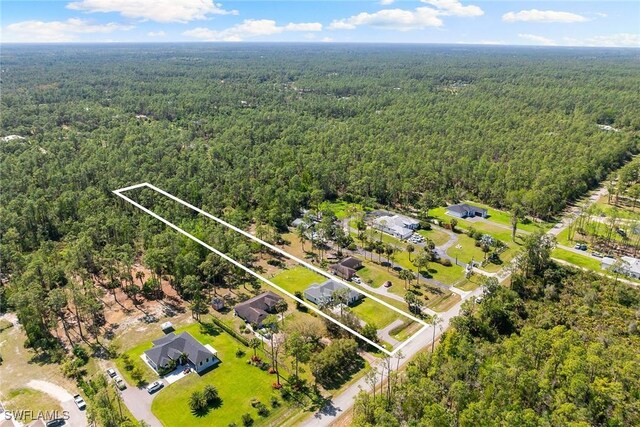 aerial view with a view of trees