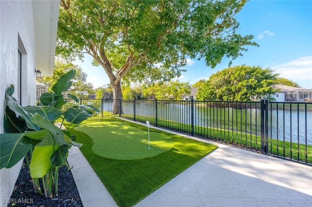 view of home's community featuring a fenced backyard