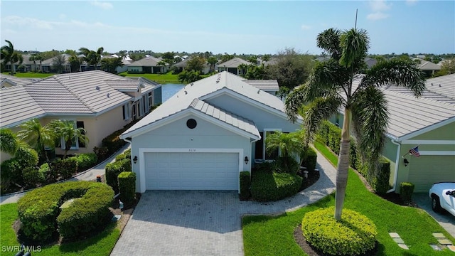 aerial view featuring a residential view