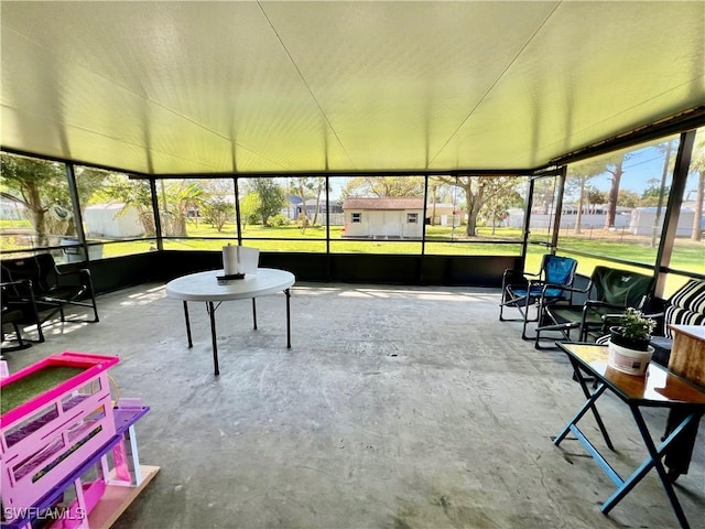 view of sunroom / solarium