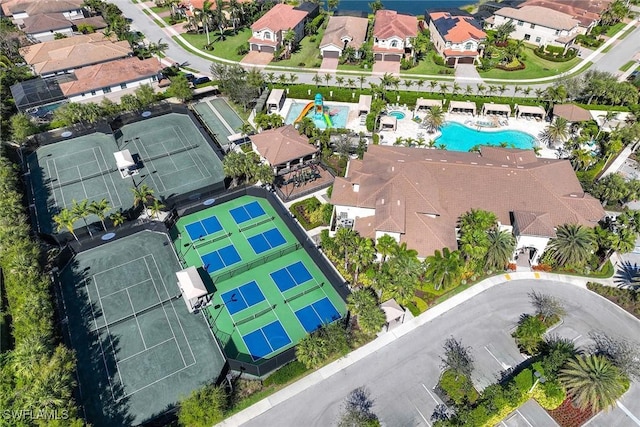 bird's eye view featuring a residential view