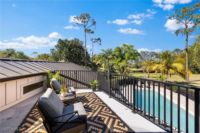 balcony featuring a patio