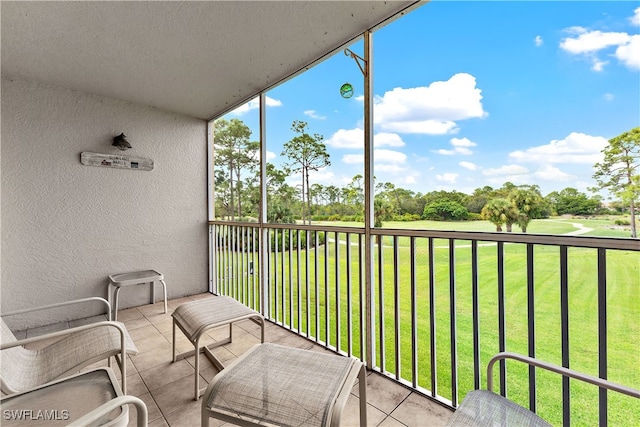 view of sunroom