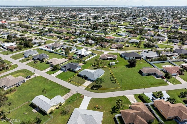 aerial view featuring a residential view