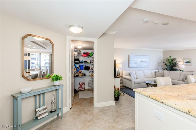 720 S Collier Blvd Unit 1007, Marco Island, FL 34145 - hall with light tile patterned floors