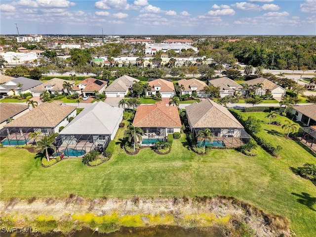 bird's eye view featuring a residential view