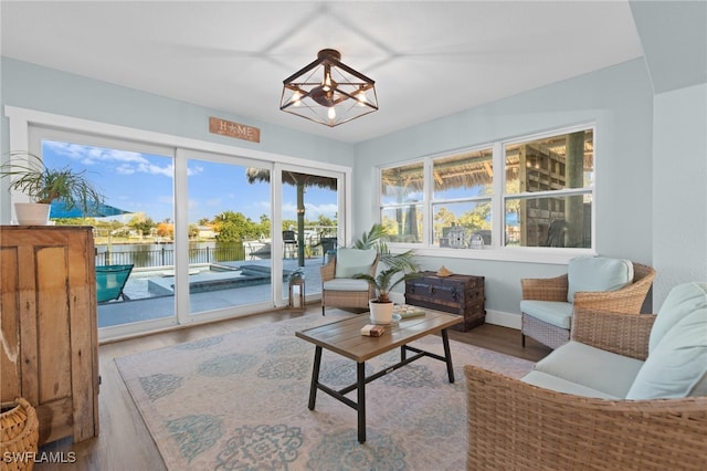 view of sunroom / solarium