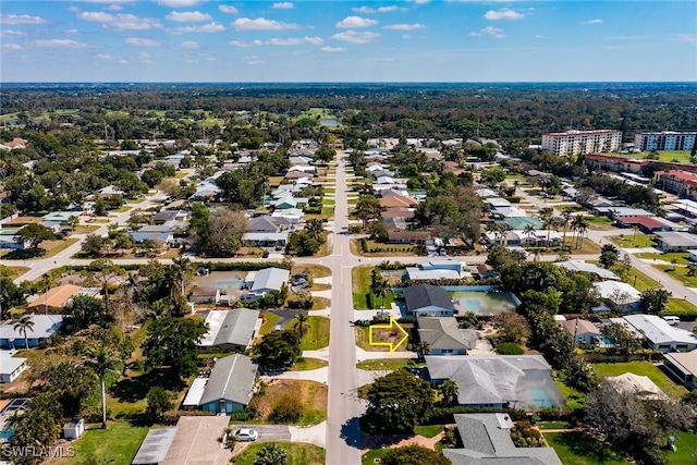 birds eye view of property featuring a residential view
