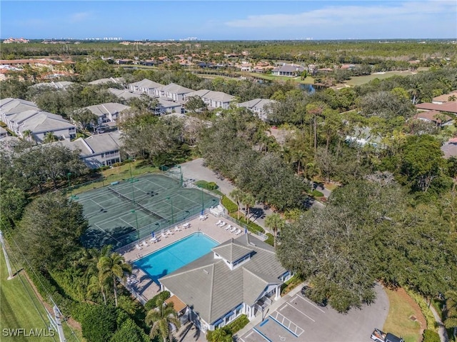 birds eye view of property featuring a residential view