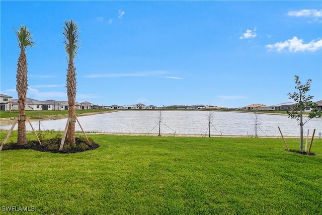 view of water feature featuring a residential view