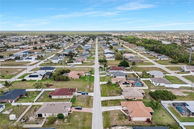 bird's eye view featuring a residential view