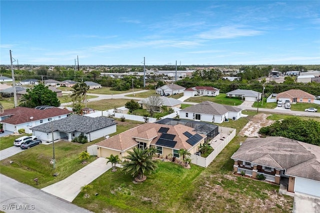 drone / aerial view featuring a residential view