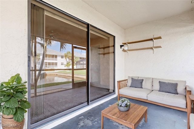 view of sunroom