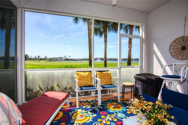 view of sunroom / solarium