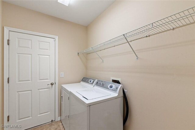 laundry room featuring laundry area and washing machine and dryer