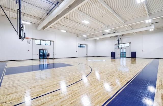 view of basketball court with community basketball court