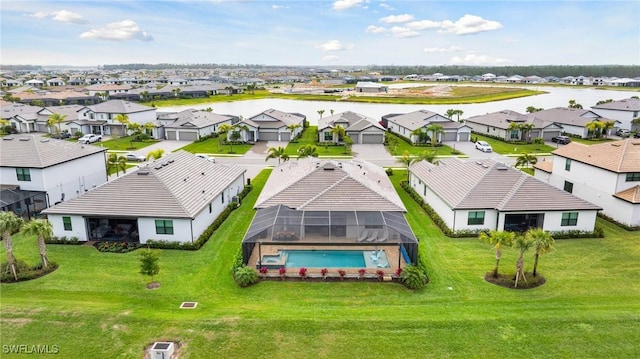 bird's eye view featuring a residential view