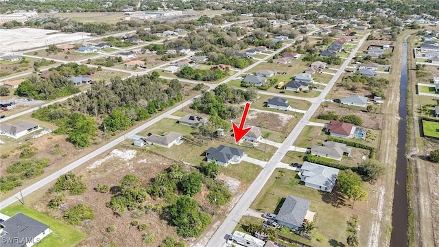 aerial view featuring a residential view