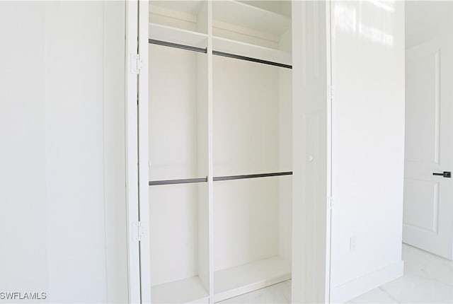 view of closet