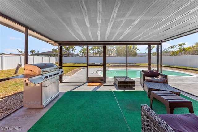 sunroom featuring a wealth of natural light