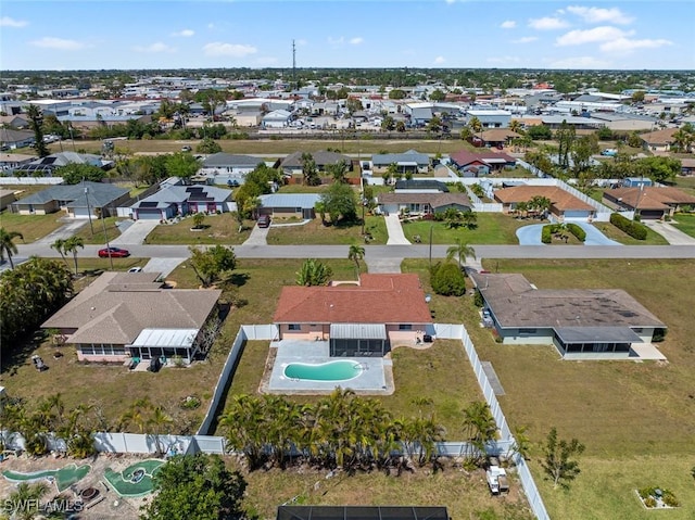 drone / aerial view featuring a residential view