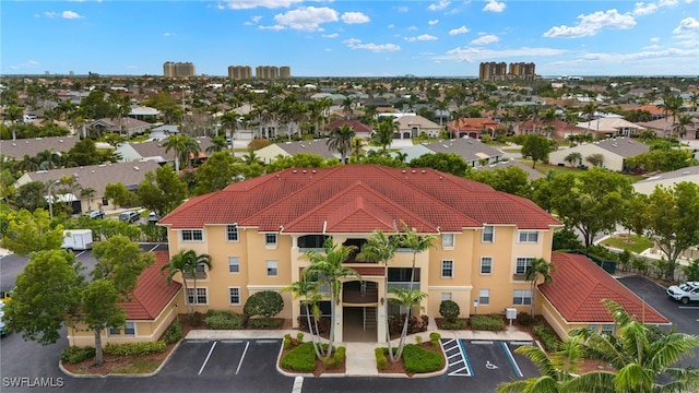 aerial view featuring a residential view