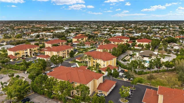 drone / aerial view featuring a residential view