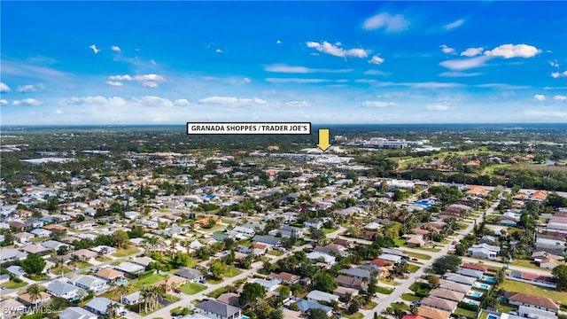 drone / aerial view featuring a residential view