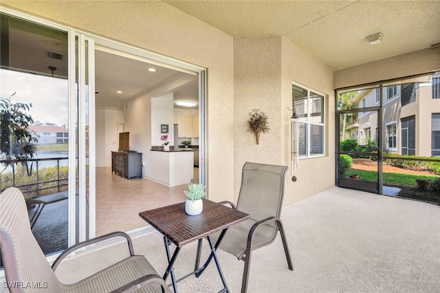 sunroom with visible vents